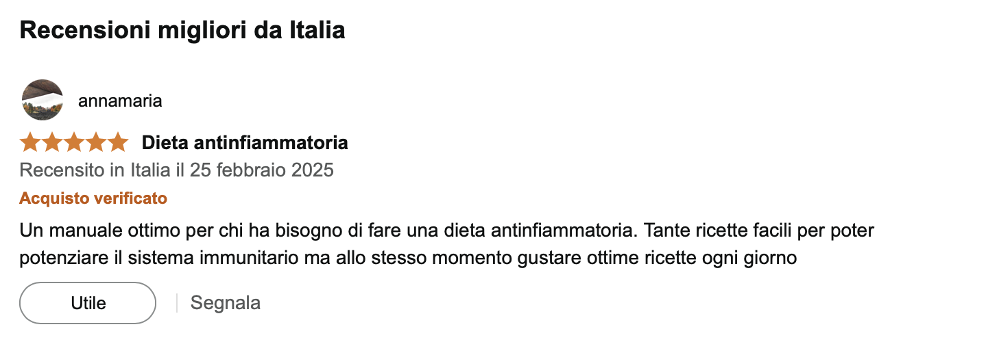 Recensione di Annamaria su Amazon
